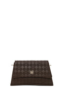 Woman Brown Printed Classic Shoulder Bag | Derimod