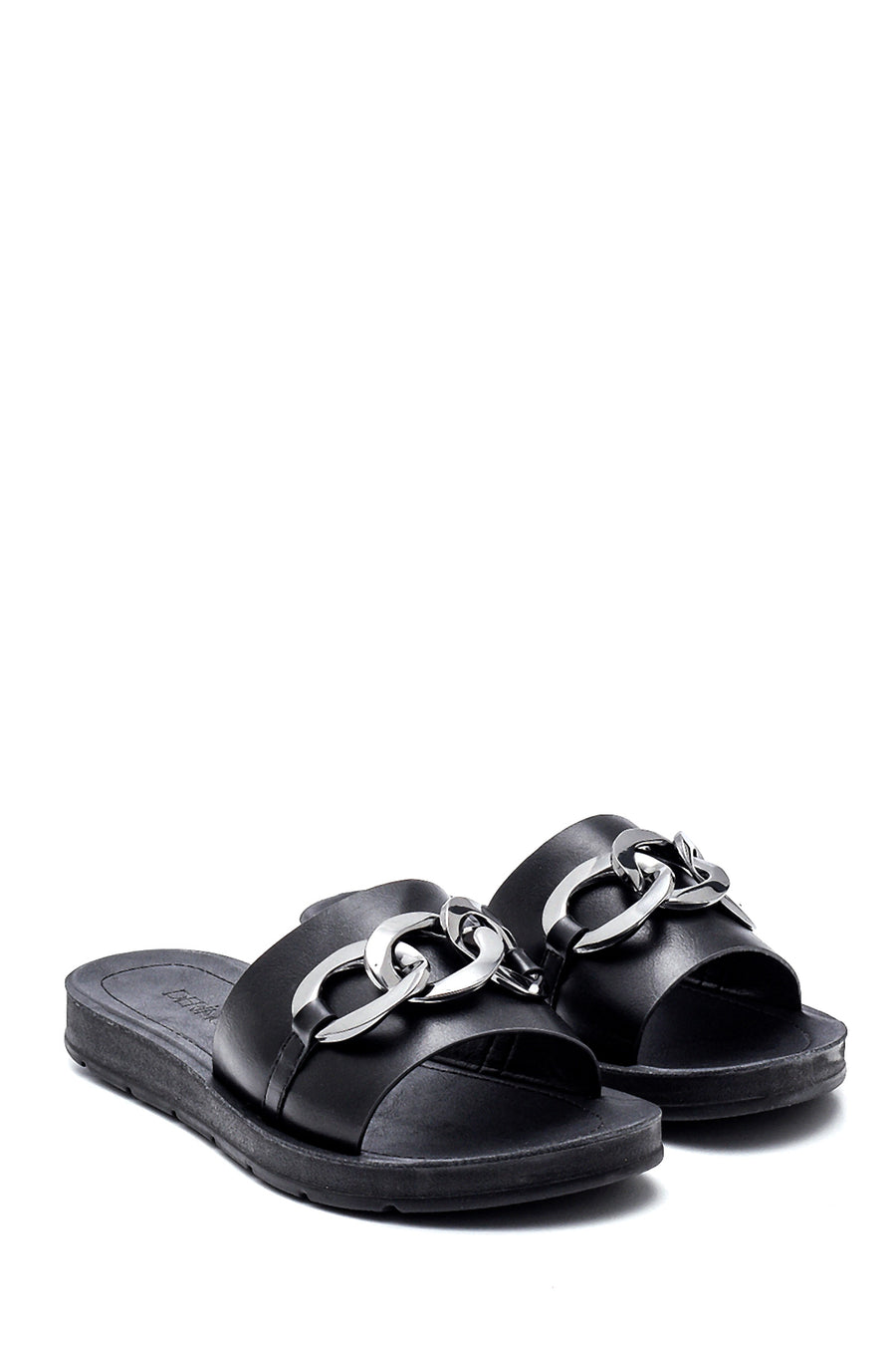 Women's Chain Detailed Slippers