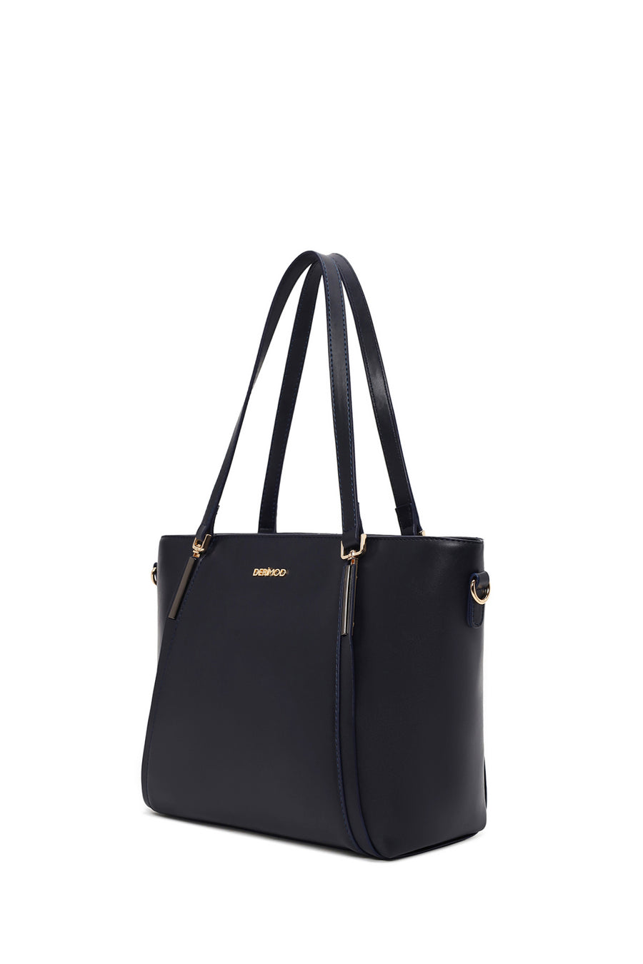 Woman Navy Long-Strap Classic Shoulder Bag