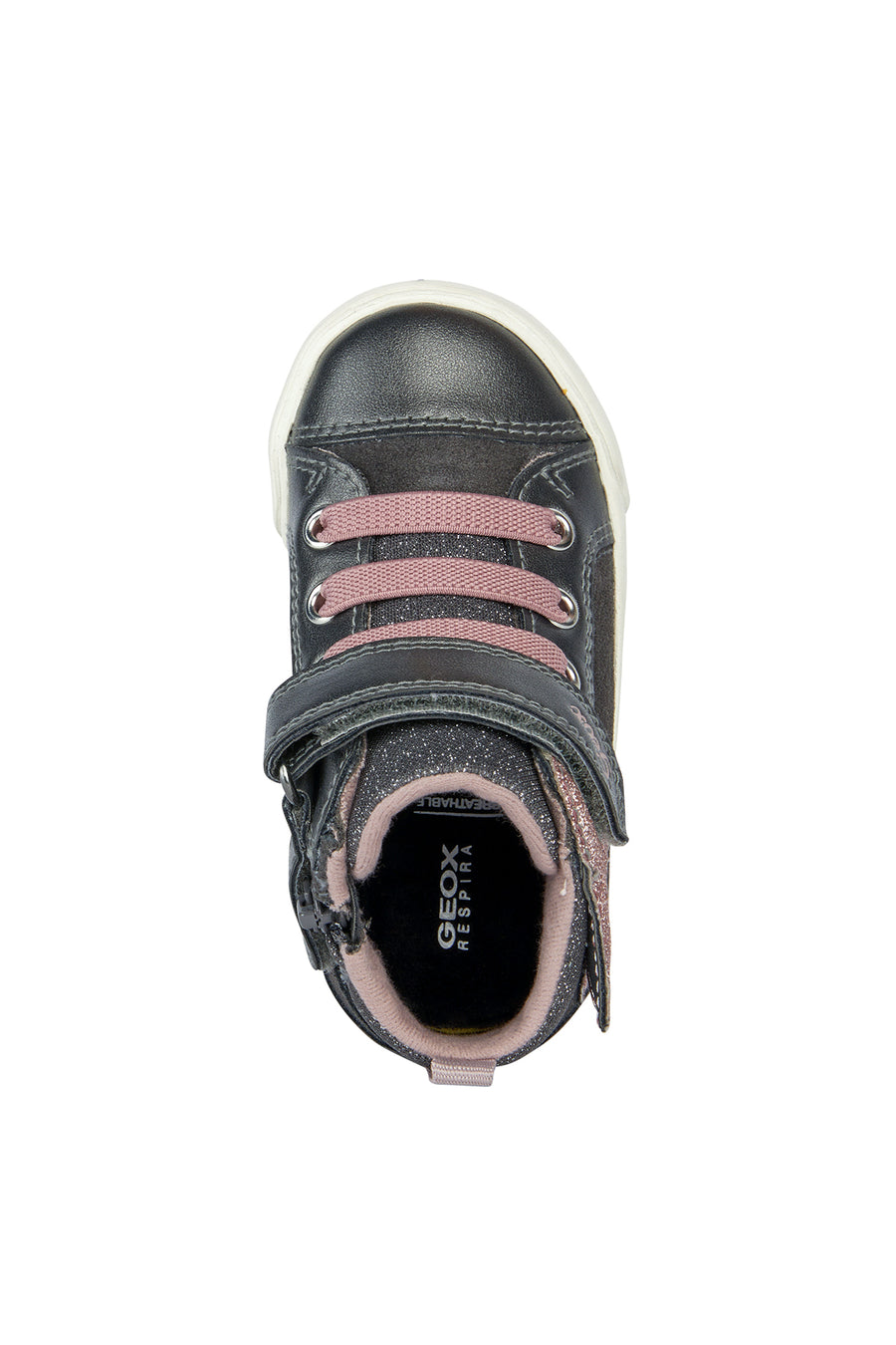 Geox Kız Bebek Kilwi G.A Gri Bantlı Sneaker
