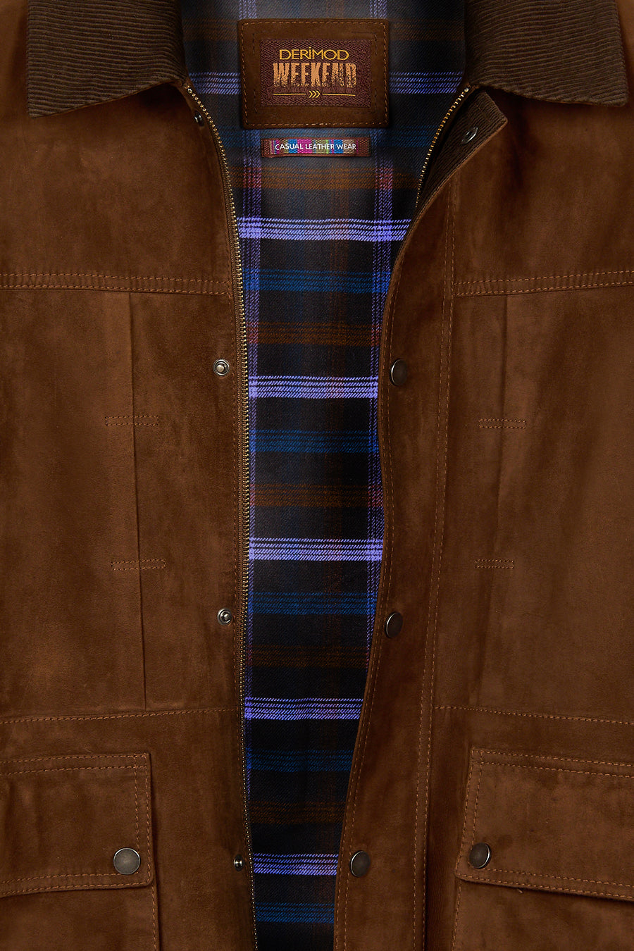 Ranger Male Brown Oversize Suede Jacket