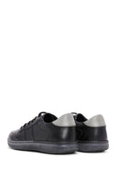 Men's Black Leather Sneaker | Derimod