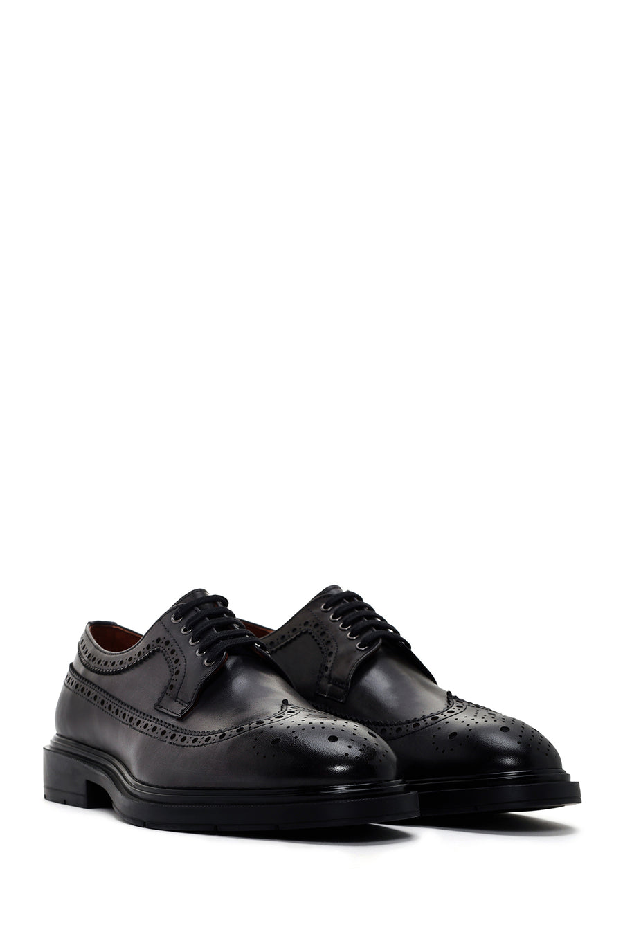 Men's Gray Leather Casual Shoes