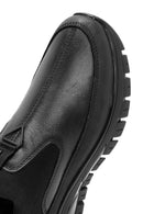 Men's Black Leather Comfort Loafer | Derimod