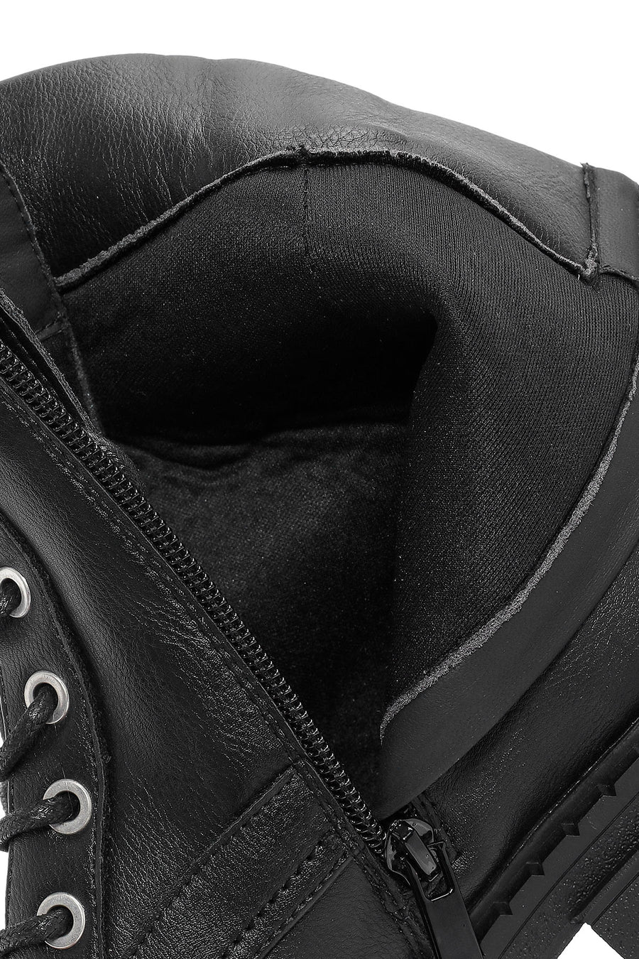 Women's Black Zippered Boots