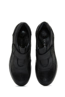 Kadın Siyah Deri Dolgu Topuklu Comfort Ayakkabı | Derimod