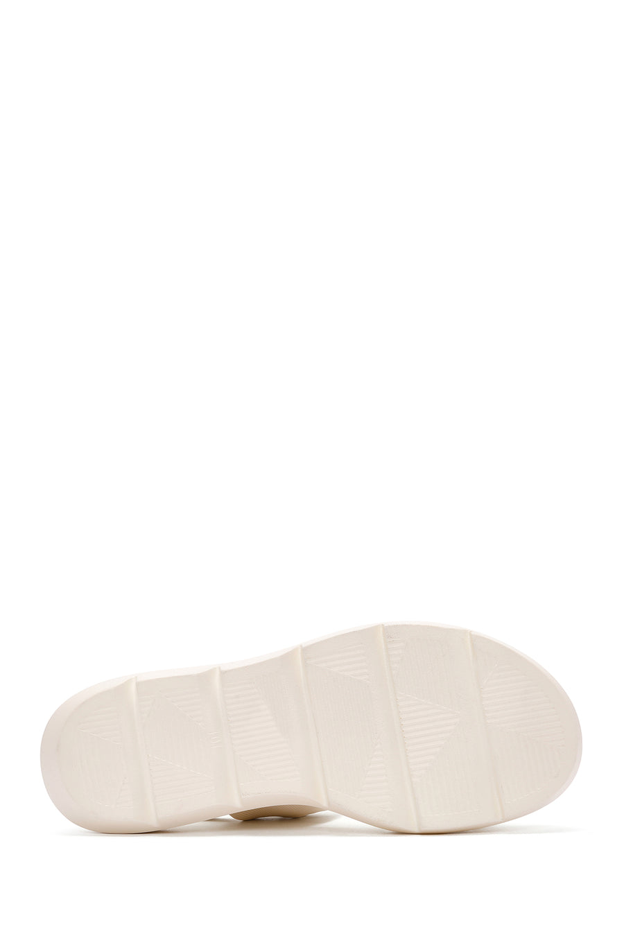 Women's Cream Thick Soled Sandals