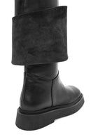 Women's Black Leather Boots | Derimod