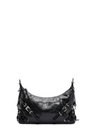 Women's Black Metal Detailed Shoulder Bag | Derimod