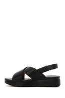 Women's Black Ankle Strap Comfort Sandals | Derimod