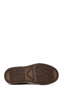 Male Brown Lace-Up Thick-Soled Leather Sneaker | Derimod