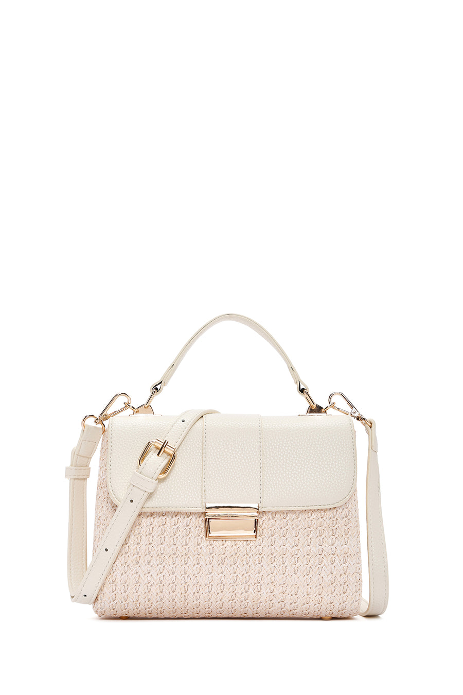 Women's Beige Long Strap Straw Shoulder Bag 24SBD2717M7 | Derimod