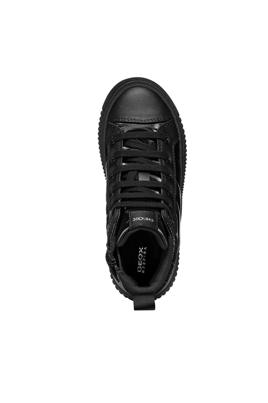 Geox Kız Çocuk Siyah Laquinny Bağcıklı Kumaş Bilekli Sneaker