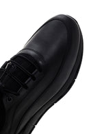 Men's Black Leather Sneaker | Derimod