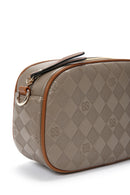 Women's Mink Long Strap Printed Crossbody Bag | Derimod