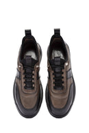 Men's Black Lace-up Leather Sneaker | Derimod