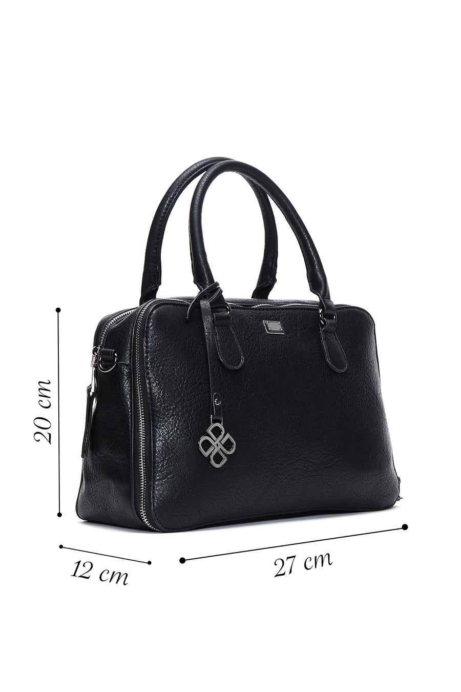 Women's Black Long Strap Casual Shoulder Bag