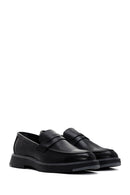 Men's Black Casual Leather Loafer | Derimod