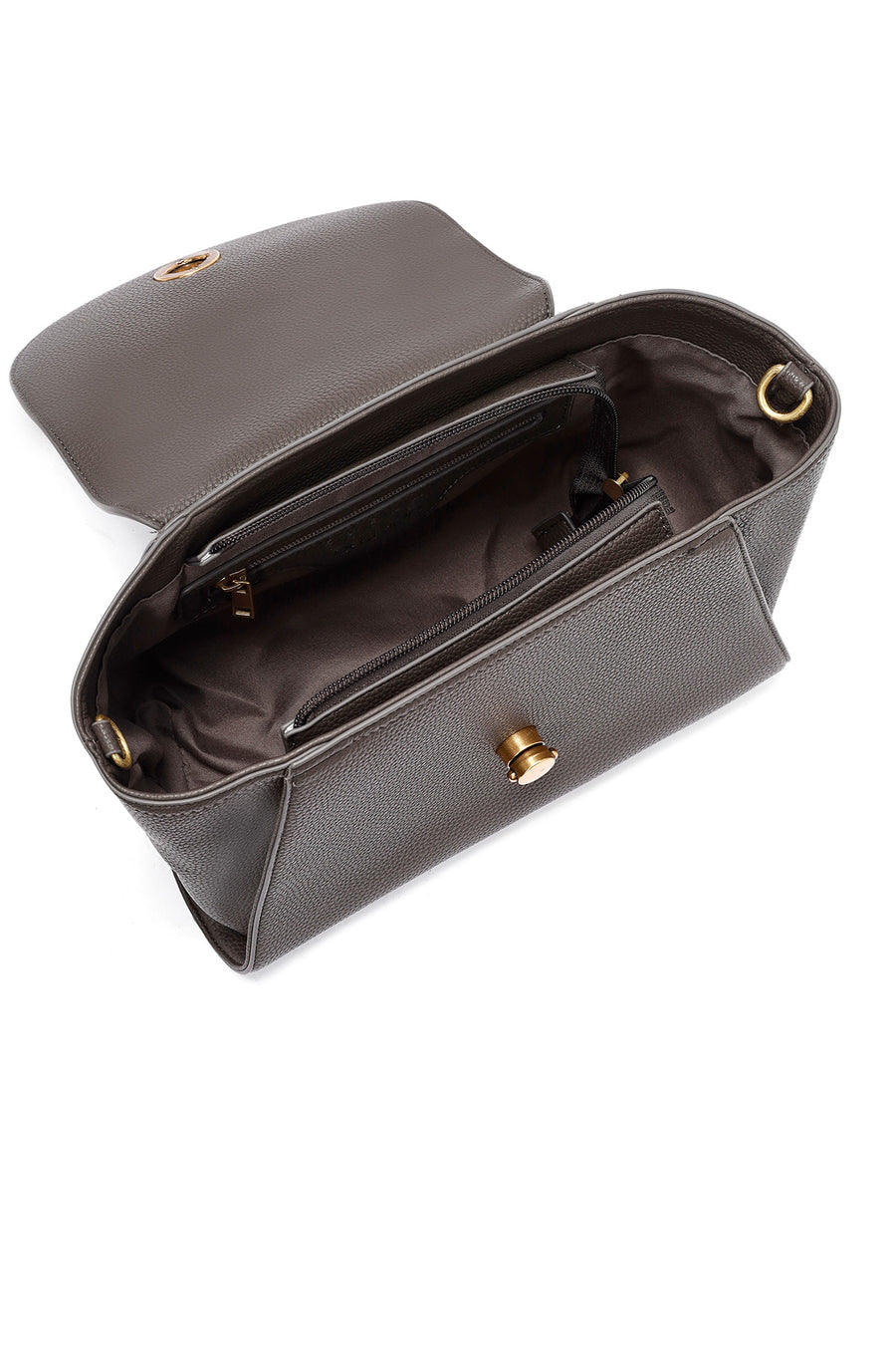 Women's Gray Long Strap Mini Handbag