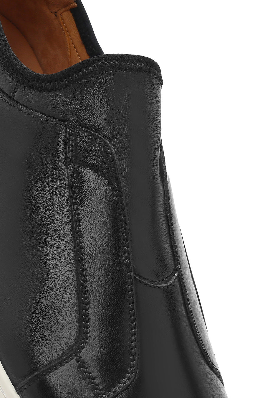 Men's Black Leather Sneaker