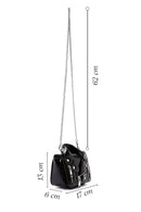 Women's Black Long Chain Strap Crossbody Bag | Derimod