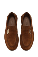 Men's Tan Suede Leather Casual Loafer | Derimod