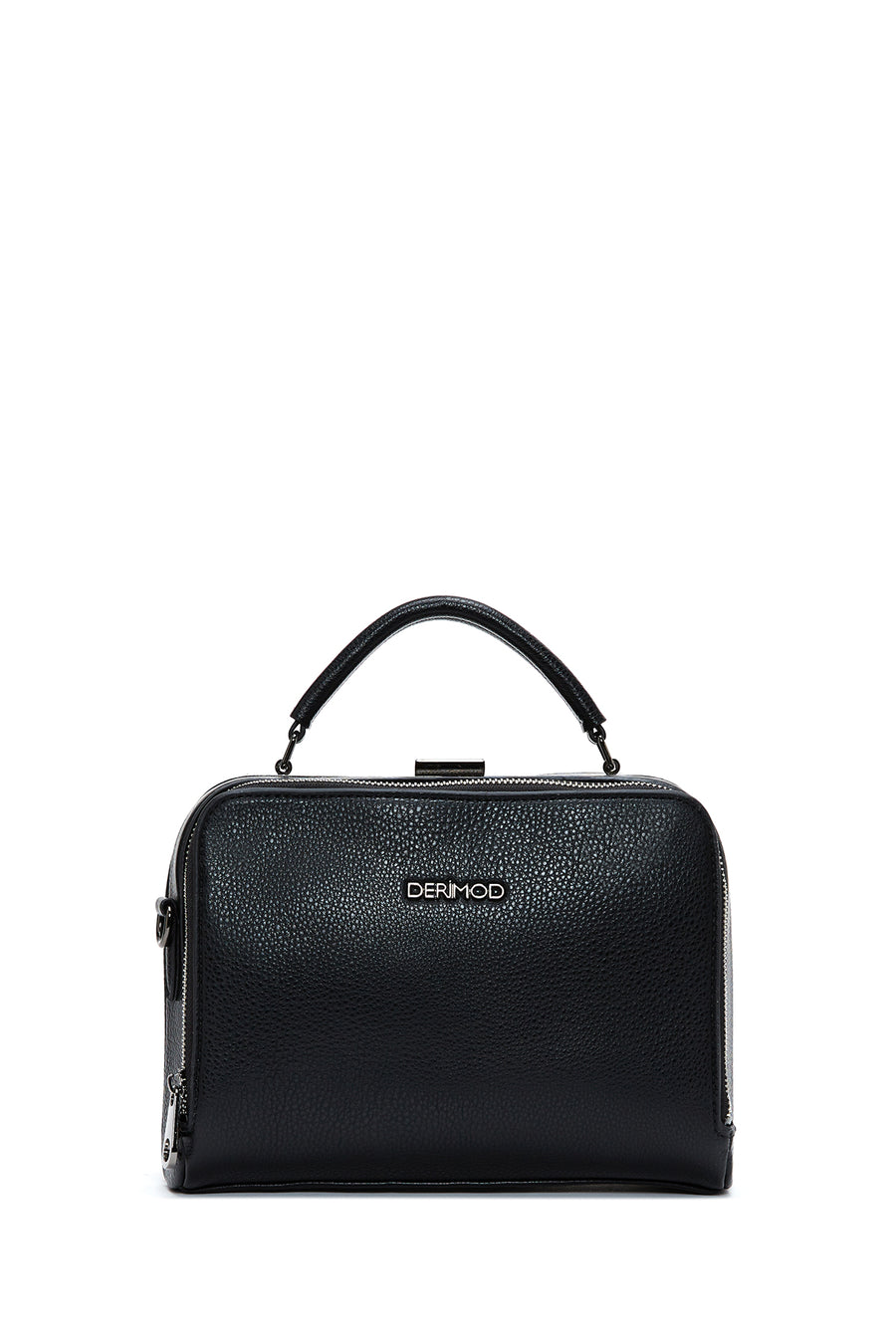 Woman Black Long-Strap Shoulder Bag