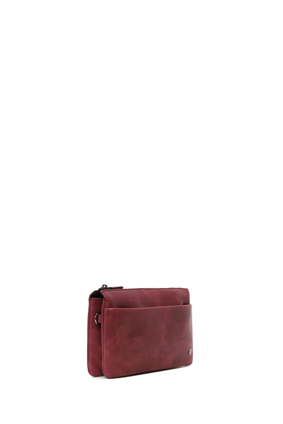 Male Burgundy Leather Handbag