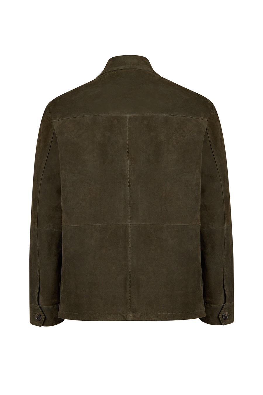 Ruiz Male Green Suede Leather Jacket