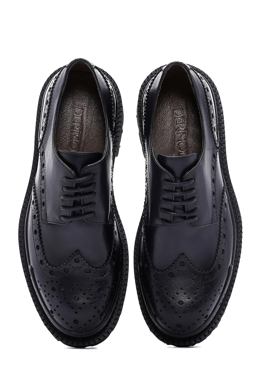 Men's Navy Blue Leather Casual Shoes