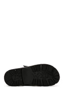 Women's Black Thick Soled Slippers | Derimod