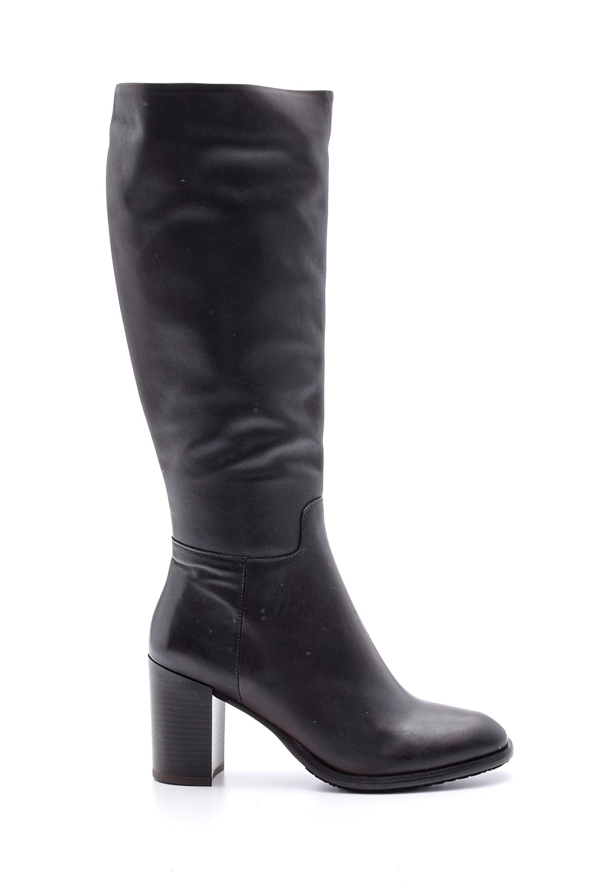 Women's Leather Heeled Boots 19WFD271218 | Derimod