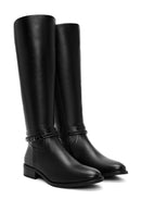 Women's Black Zippered Accessory Detailed Boots | Derimod