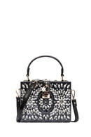 Women's Black Stone Handbag | Derimod