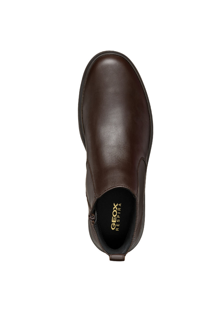 Geox Men's Brown Spherica Ec1 Abx Zippered Waterproof Leather Boots