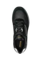 Geox Erkek Siyah U Spherica Actif X1 Bağcıklı Waterproof Deri Sneaker | Derimod