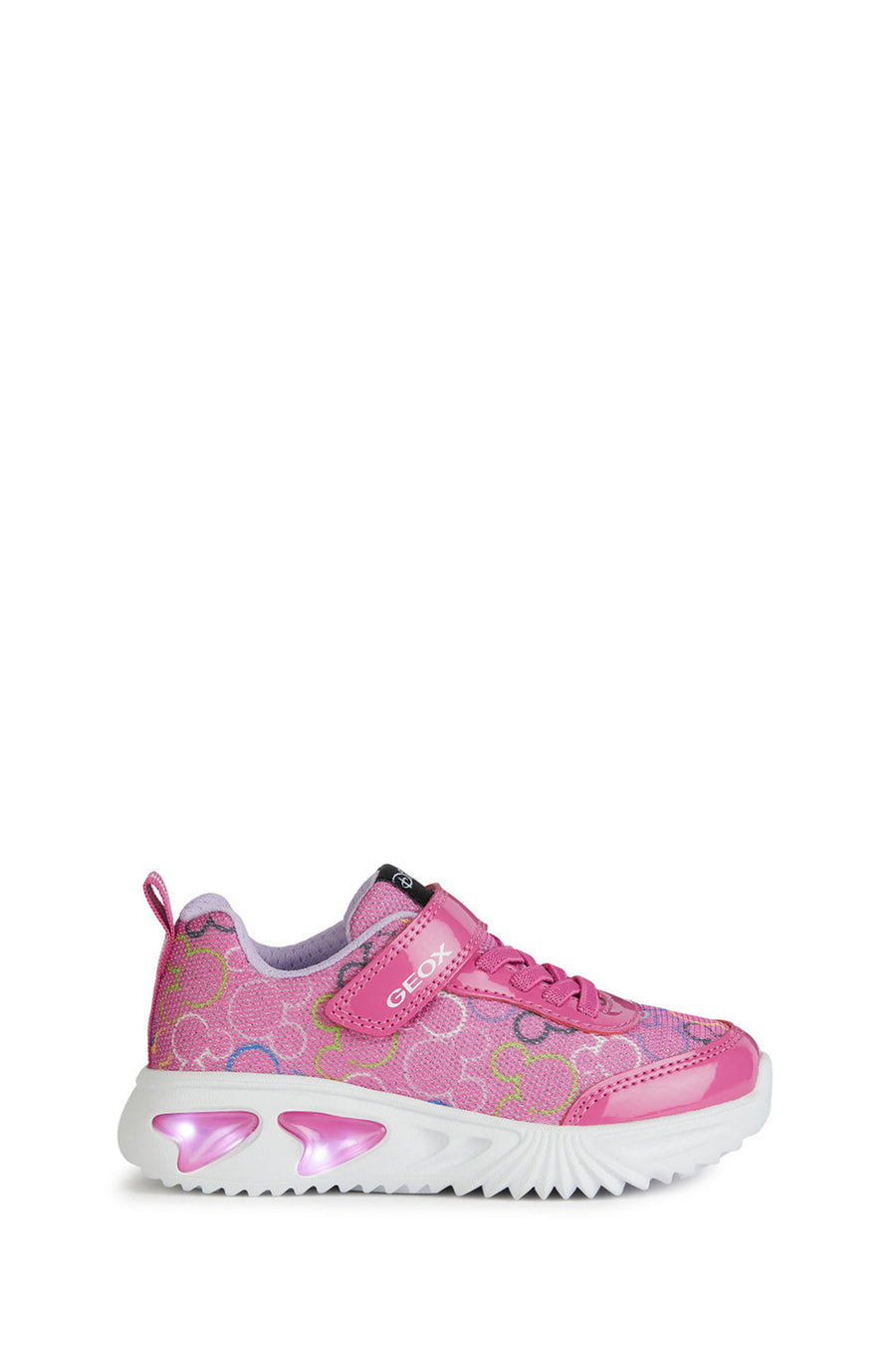 Geox Kız Çocuk Fuşya Assister Bantlı Kumaş Sneaker