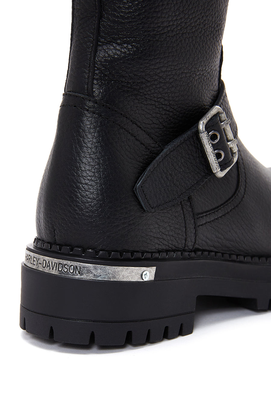 Harley Davidson Women's Black Trouble Zippered Leather Boots