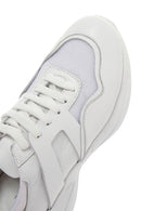 Women's White Leather Sneaker | Derimod