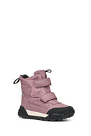 Geox Girl Pink Trekkyup Abx Banded Waterproof Outdoor Boots | Derimod