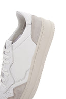 Men's White Leather Sneaker | Derimod