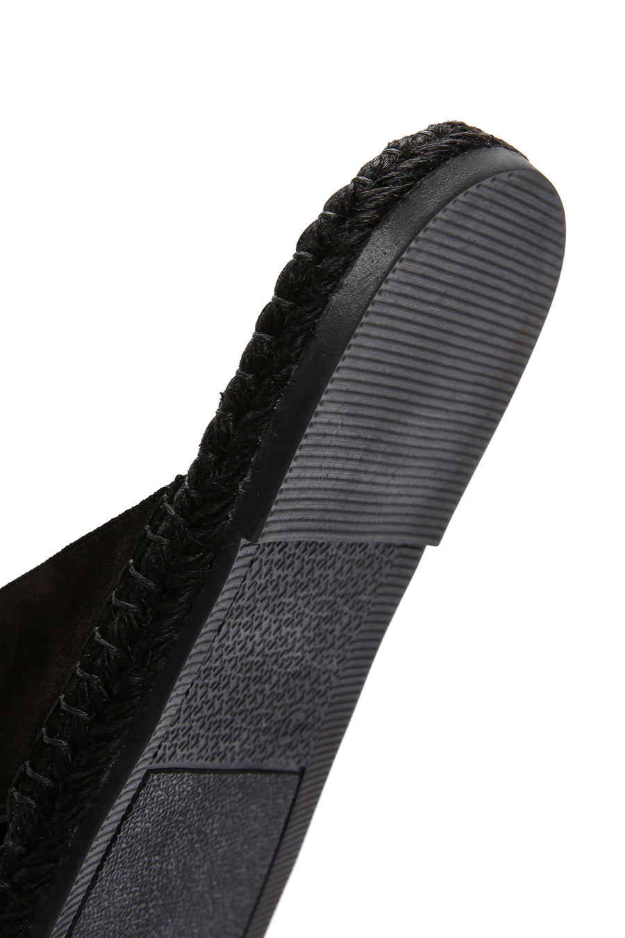 Men's Black Suede Leather Slippers