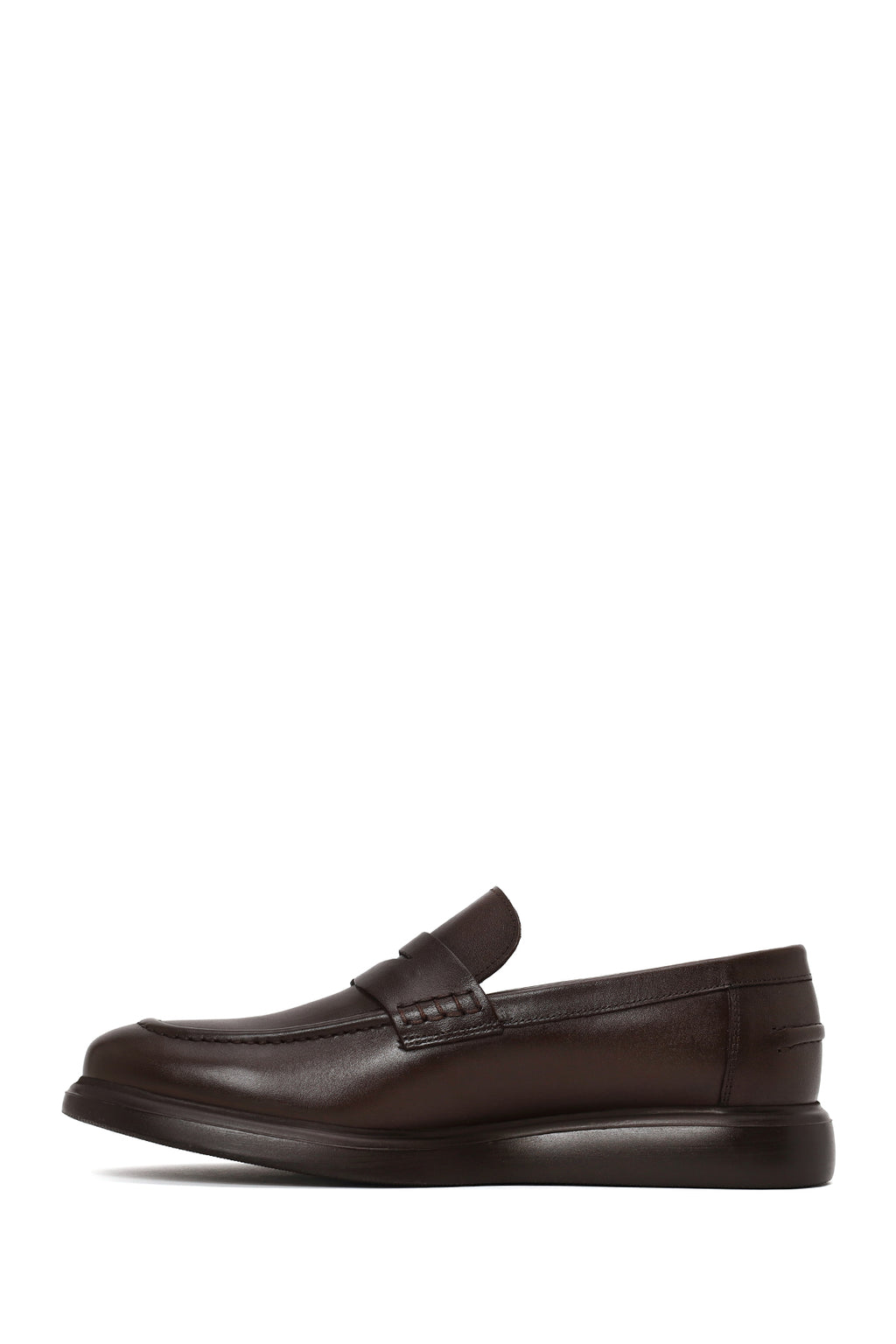 Erkek Kahverengi Deri Casual Loafer