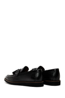 Erkek Siyah Deri Baskılı Casual Loafer | Derimod