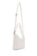 Women's White Long Strap Crocodile Patterned Shoulder Bag | Derimod