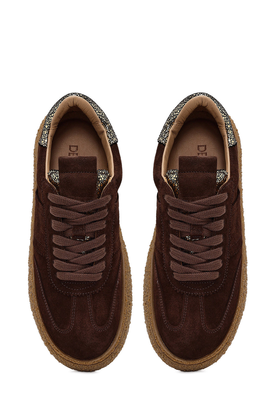 Kadın Kahverengi Süet Deri Sneaker