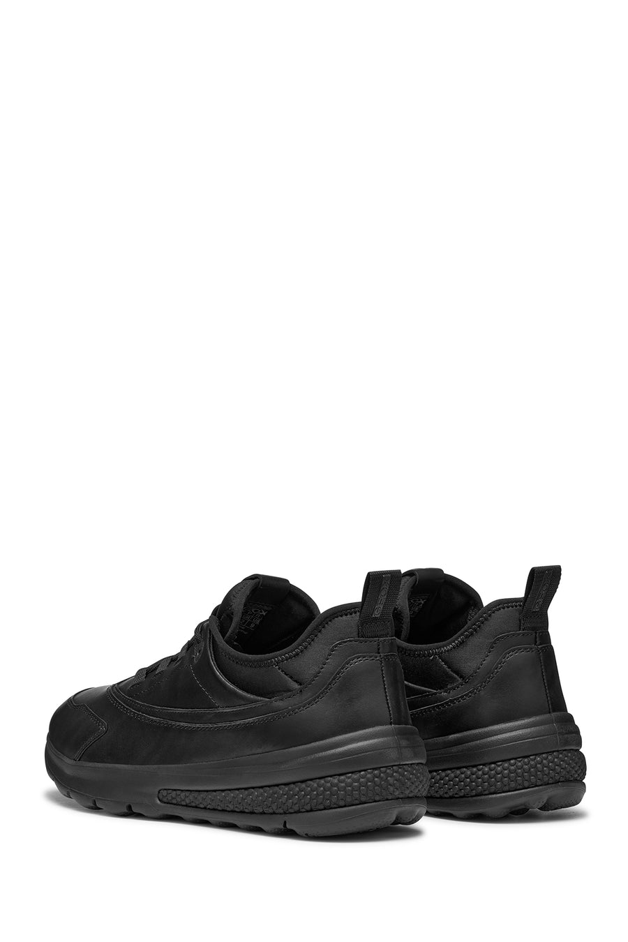 Geox Erkek Siyah Spherica Bağcıklı Deri Sneaker