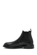 Men's Black Leather Casual Chelsea Boots | Derimod