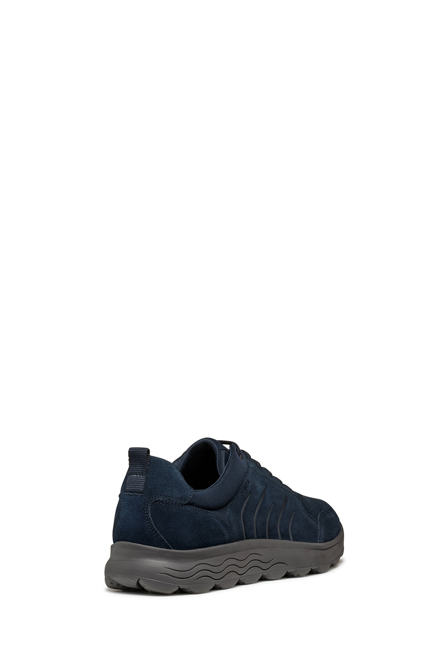 Geox Erkek Lacivert Spherica Bağcıklı Süet Deri Sneaker
