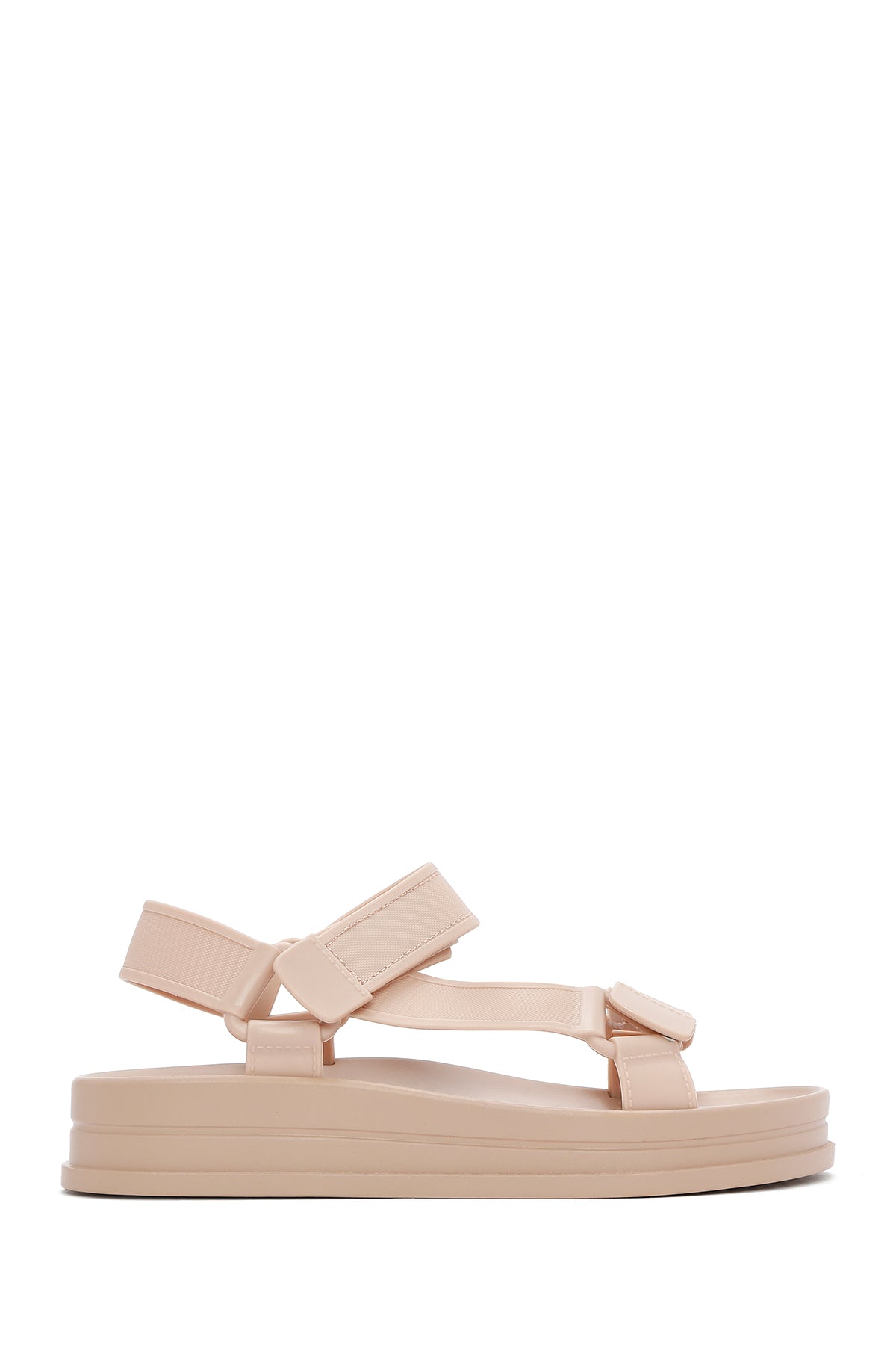 Women's Beige Strappy Thick Soled Jelly Sandals 26SFE4750PV | Derimod